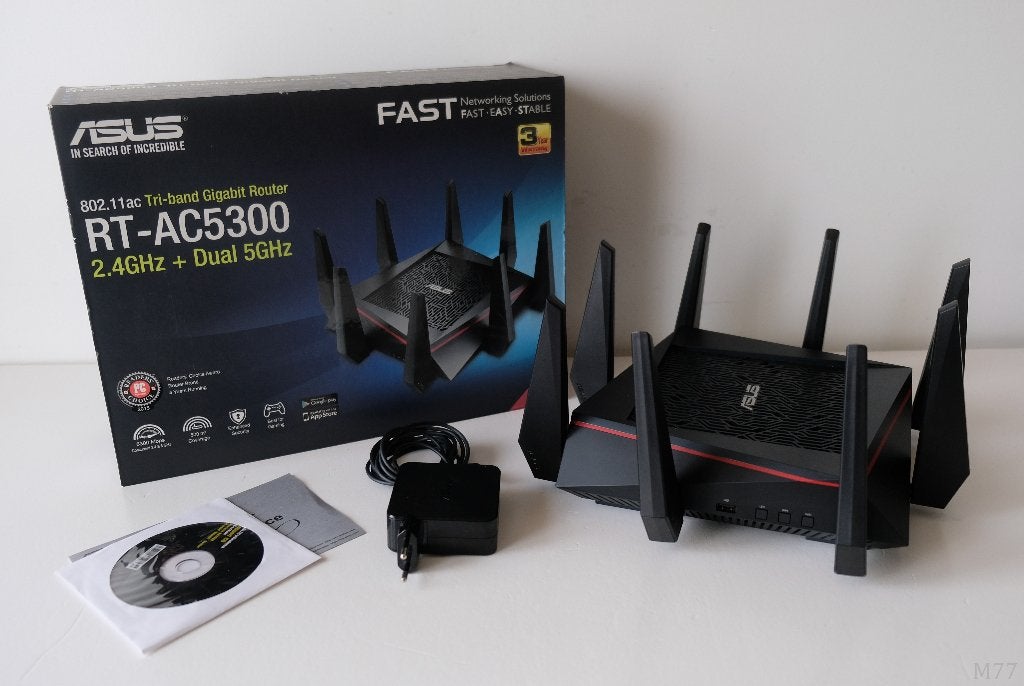 ASUS RT-AC5300 Tri-Band Gigabit Router, Ophalen of Verzenden, Zo goed als nieuw, Router met modem, ASUS