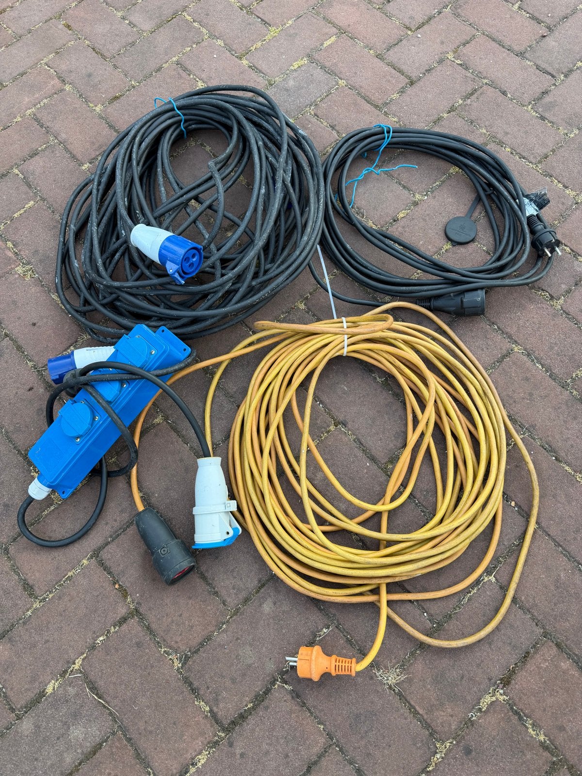 Diverse stroomkabels en verdeeldoos, Ophalen of Verzenden, Gebruikt, Kabel of Snoer