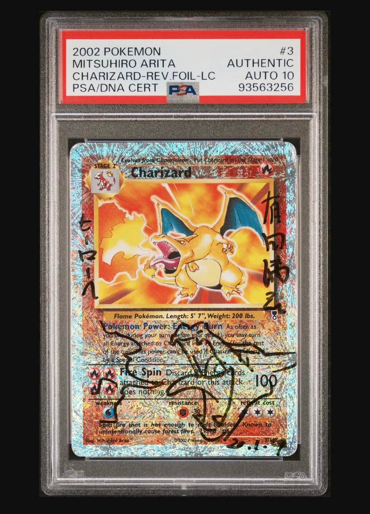 Legendary reverse charizard Mitsuhiro Arita Sketch, Ophalen, Zo goed als nieuw