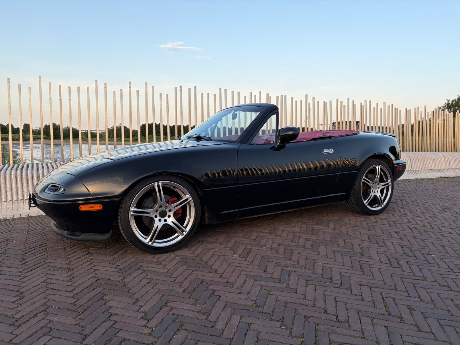 Mazda Miata MX5 1993 LE Zwart, Achterwielaandrijving, 4 cilinders, Cabriolet, 1600 cc