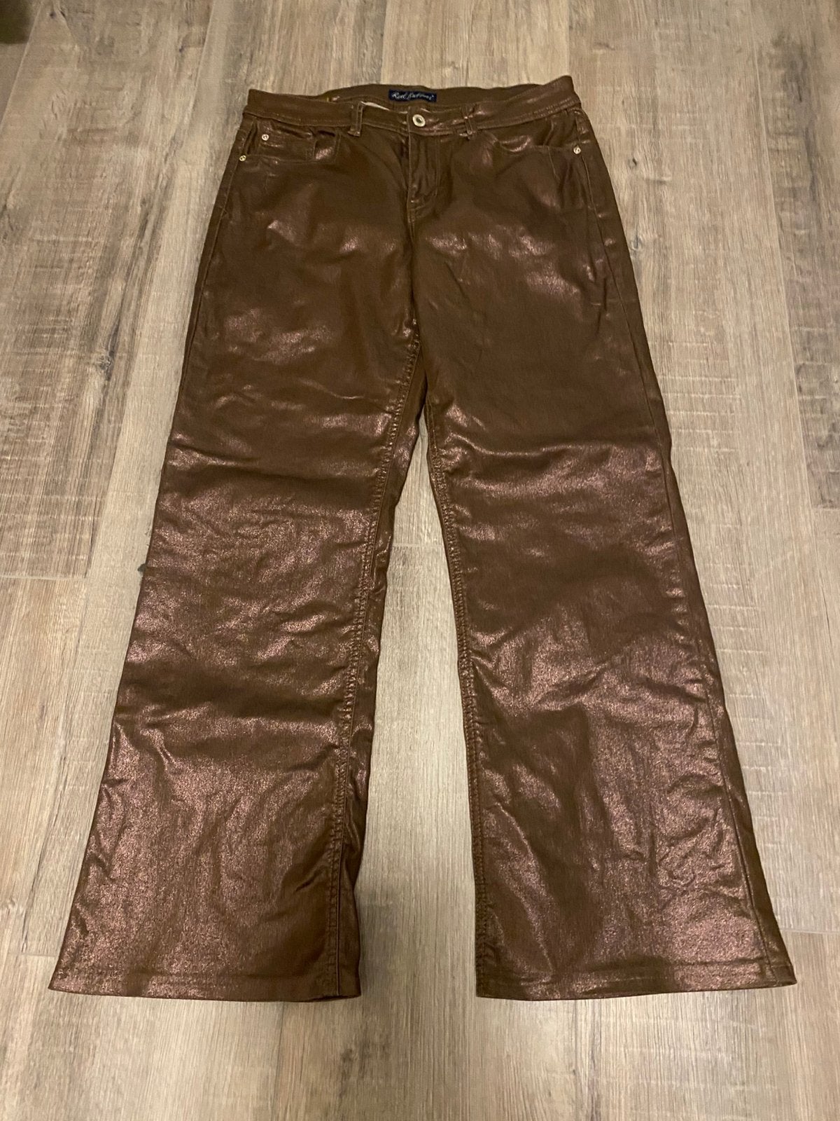 Bronskleurige broek van Red Button Colette maat 40 lengte 32, Kleding | Dames, Ophalen of Verzenden, Zo goed als nieuw, Maat 38/40 (M)