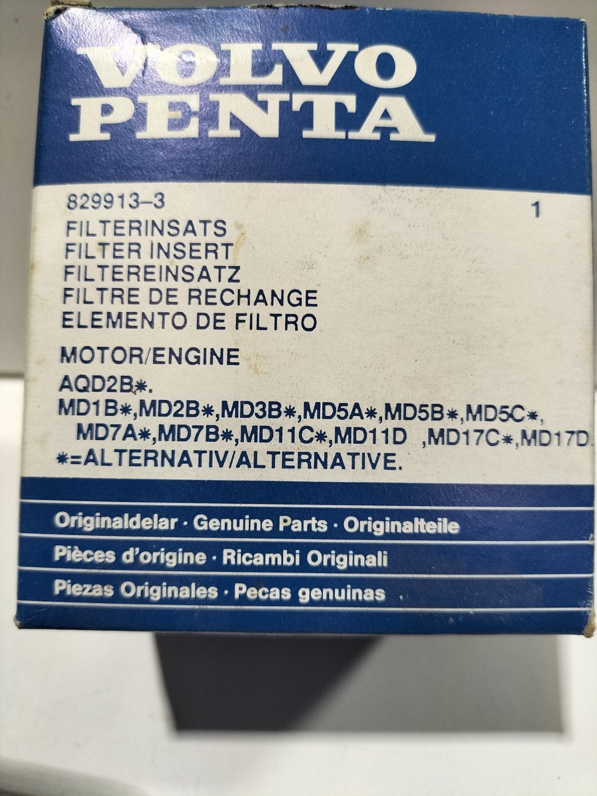 Brandstoffilter Volvo Penta 829913-3 voor diverse motoren, Ophalen of Verzenden, Nieuw