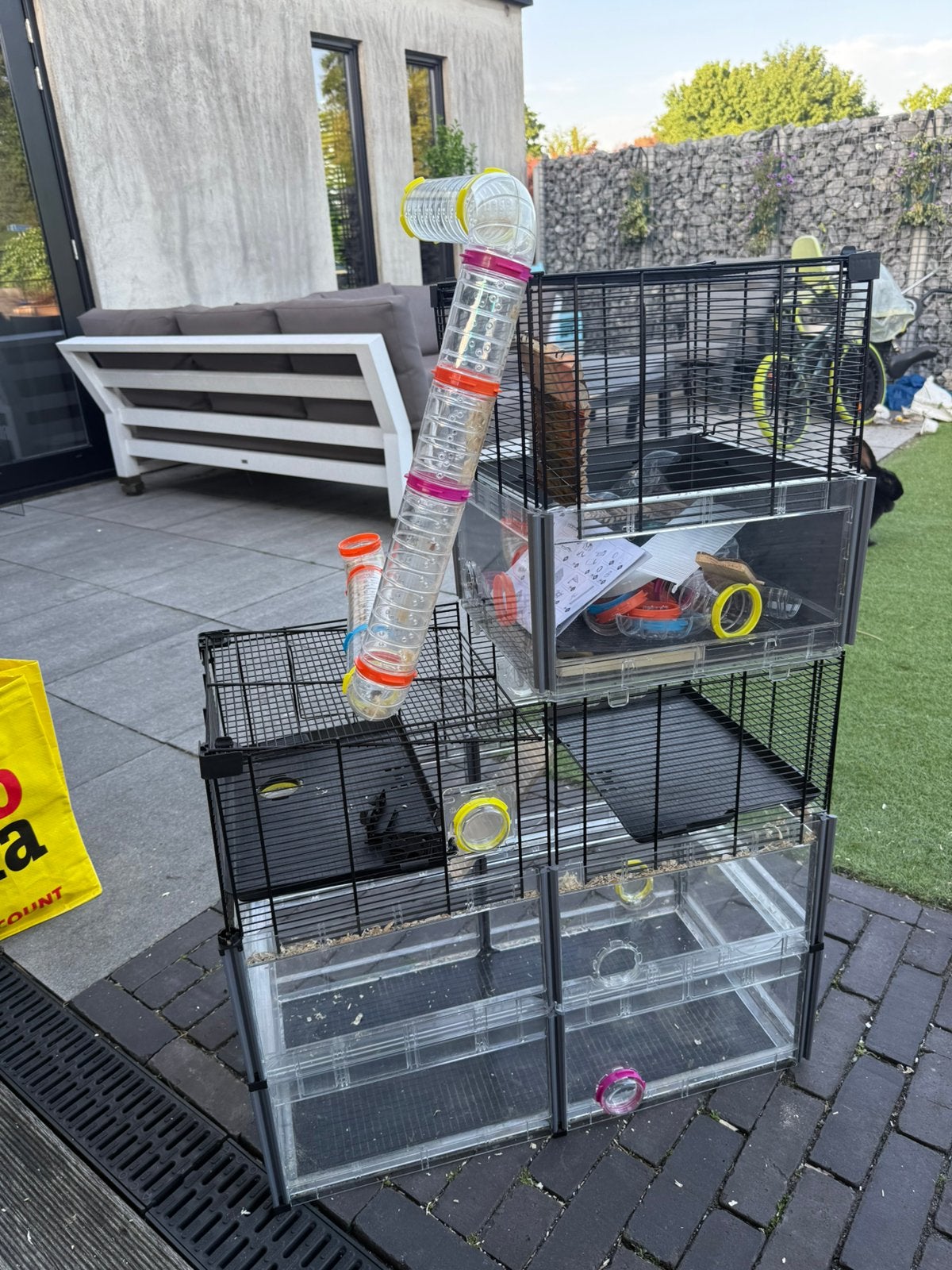 Ferplast hamsterkooi, heel groot, Kooi, Minder dan 75 cm, Zo goed als nieuw, Ophalen