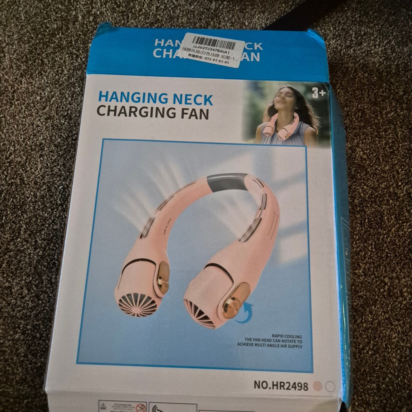 Oplaadbare Nekventilator - Draagbaar en Handsfree, Ophalen of Verzenden, Nieuw, Overige