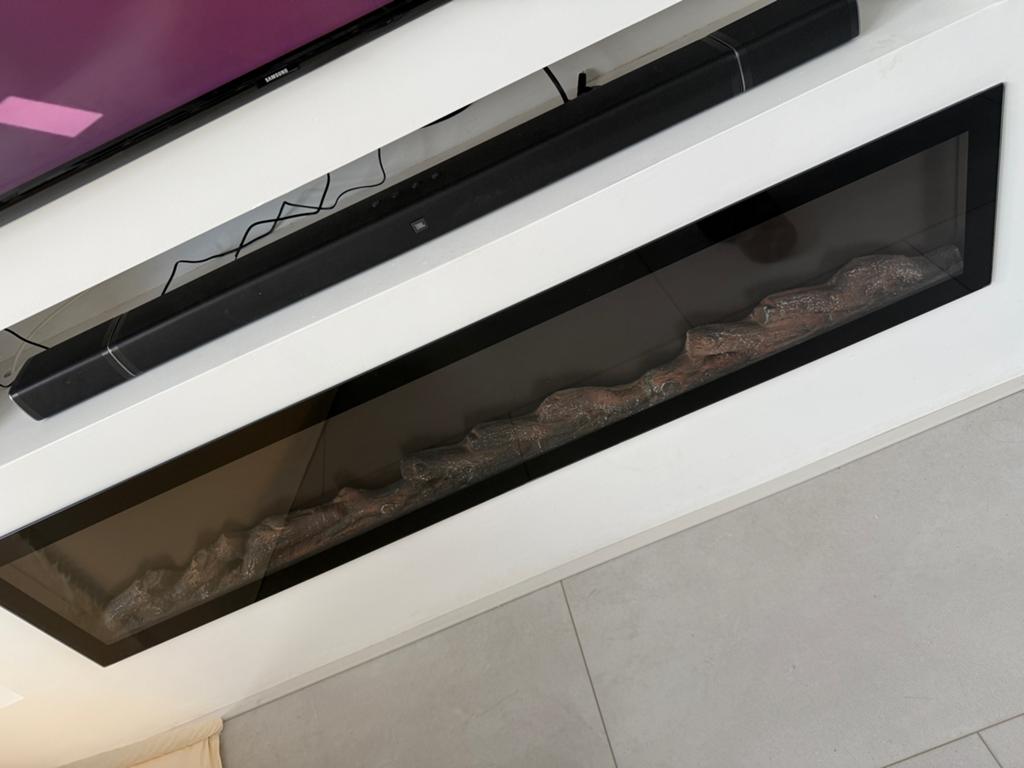 Elektrische sfeerhaard inbouwhaard cinewall 152 cm, Ophalen of Verzenden, Zo goed als nieuw