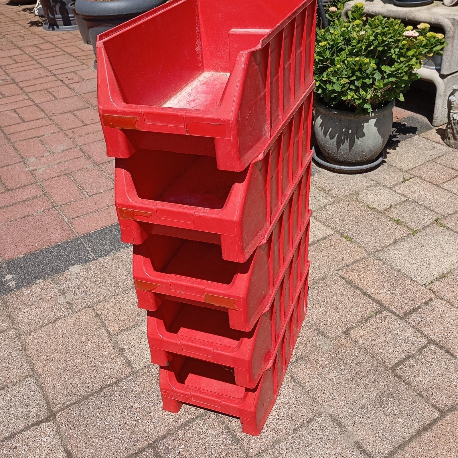 9 stapelbare kratten, bakken van Overtoom, Ophalen, Krat, Minder dan 35 cm