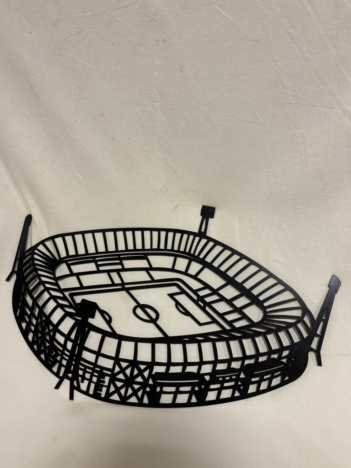Cortenstaal voetbal stadion Feyenoord - Kunst, Zwart, Nieuw, Ophalen of Verzenden, Metaal