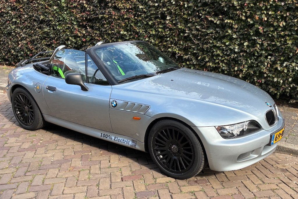 BMW Z3 elektrisch youngtimer cabriolet unique 3-5ct/km, Auto's, BMW, Automaat, Achterwielaandrijving, Cabriolet, Leder