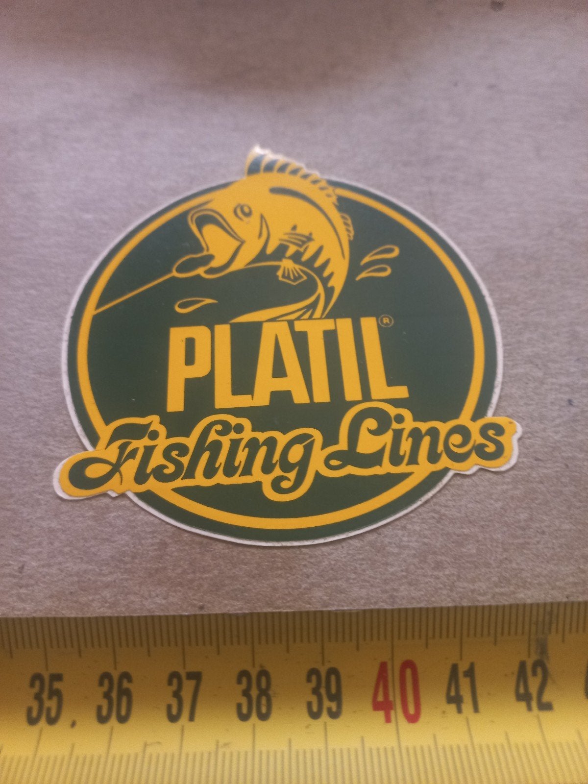 Platil Fishing Lines Sticker - Vislijn Logo, Ophalen of Verzenden, Zo goed als nieuw, Overige typen
