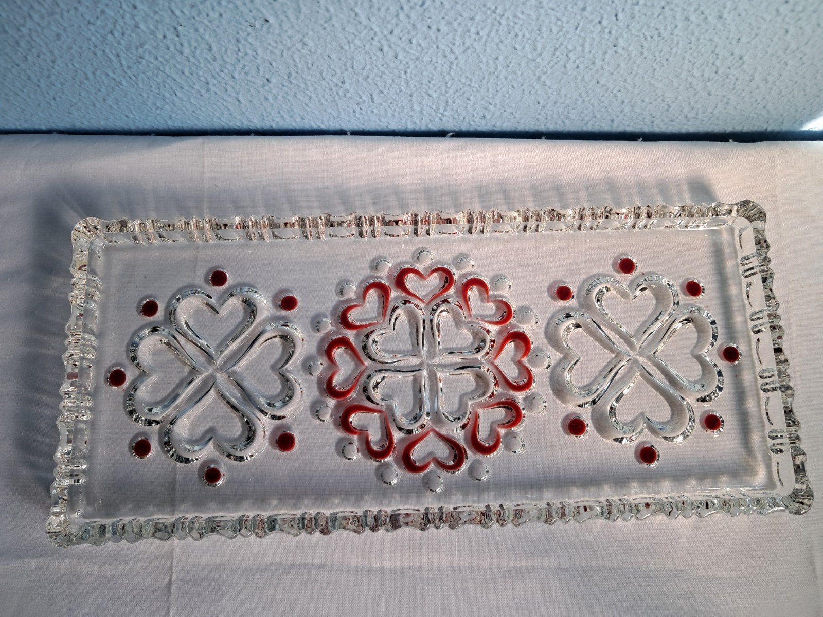 Vintage cakeschaal of serveerschaal van Walther Glas., Ophalen of Verzenden