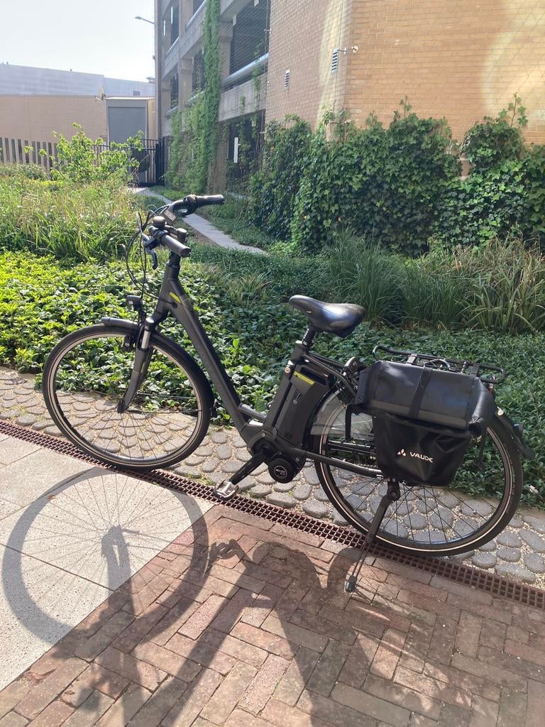 Elektrische donkergrijze Kalkhoff fiets, maat S, Fietsen en Brommers, Elektrische fietsen, Ophalen, Gebruikt, Overige merken