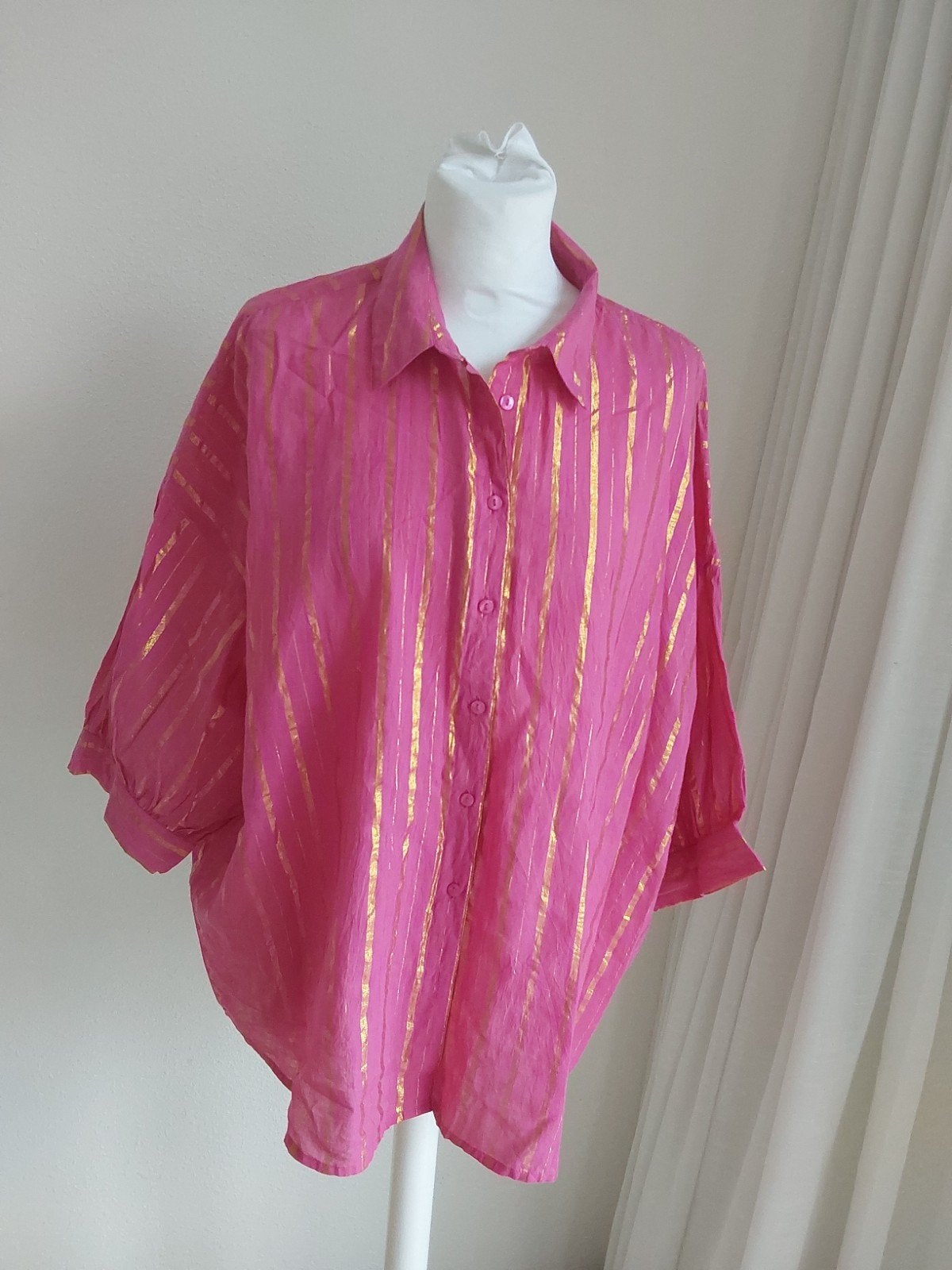 Prachtige roze blouse van Eksept maat L/XL, Kleding | Dames, Verzenden, Maat 46/48 (XL) of groter, Zo goed als nieuw, Eksept