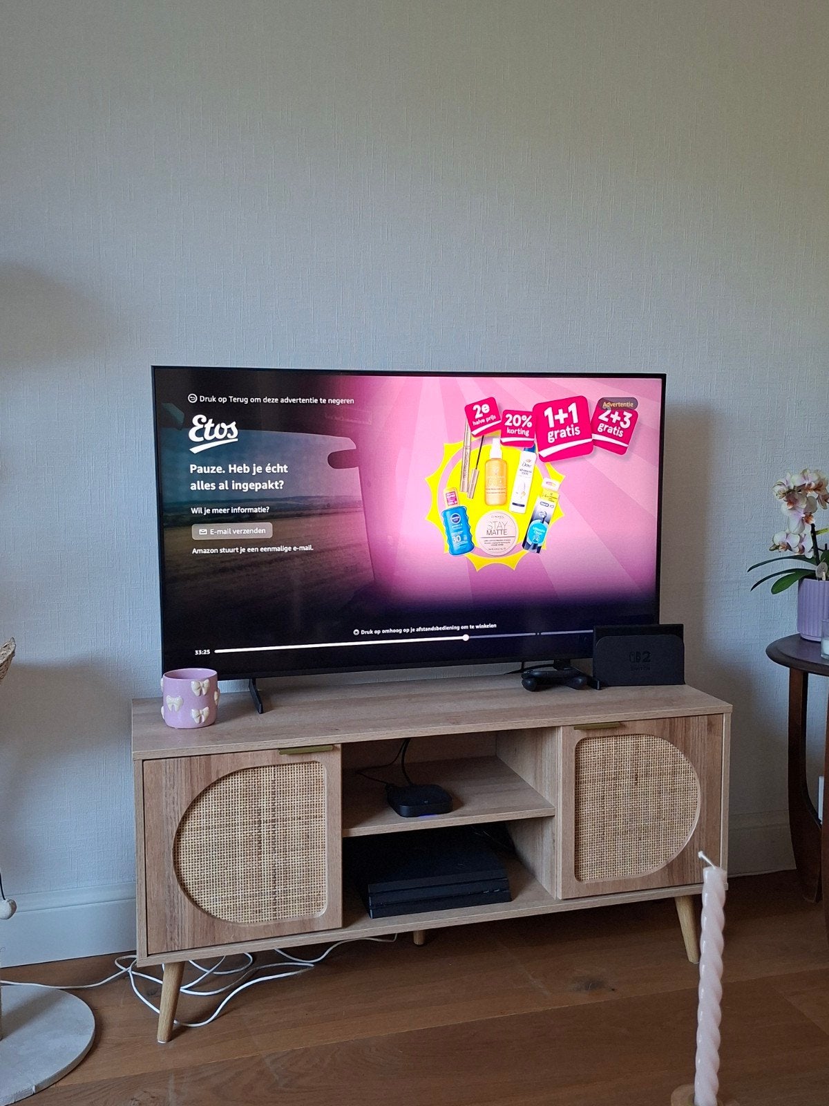 Sweeek tv meubel boheme MOET WEG, Ophalen, 100 tot 150 cm, Zo goed als nieuw, Minder dan 100 cm