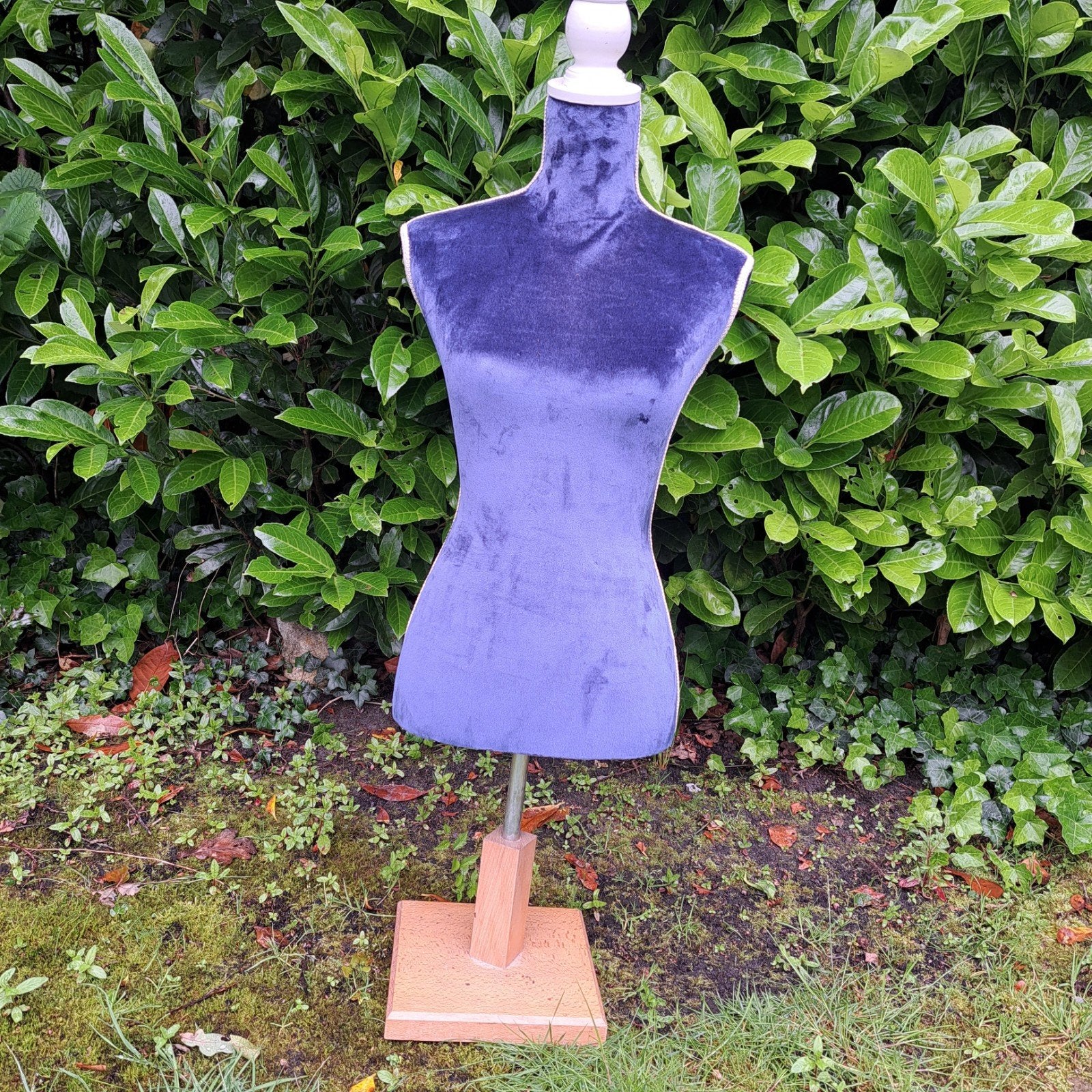 Vintage Paspop - Zachte Blauwe Stof - Verstelbaar, Huis en Inrichting, Vintage, Gebruikt, Blauw, Ophalen of Verzenden