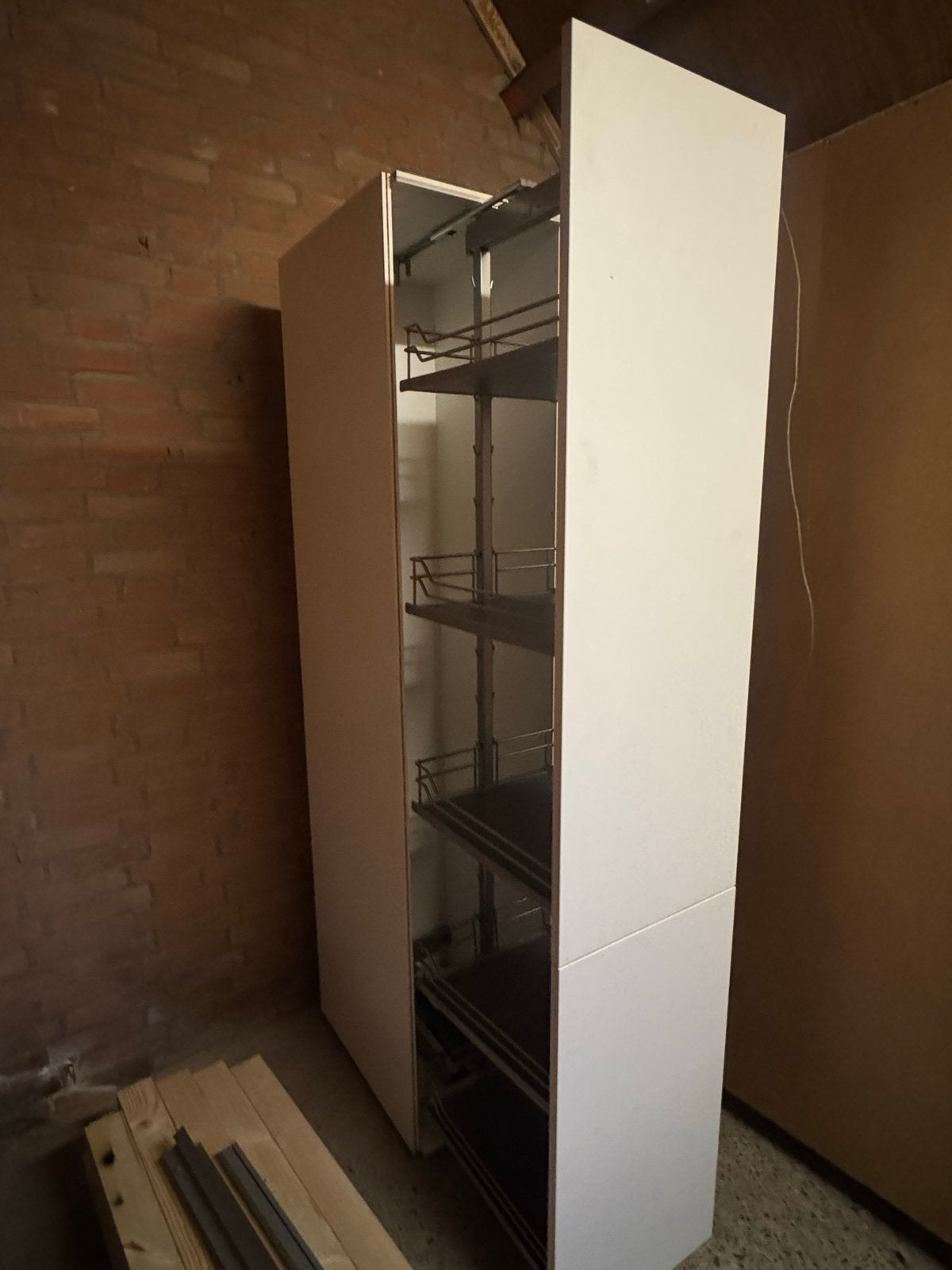 Nolte apothekerskast keuken 40x210x58 cm, Ophalen, Minder dan 50 cm, Gebruikt, 200 cm of meer