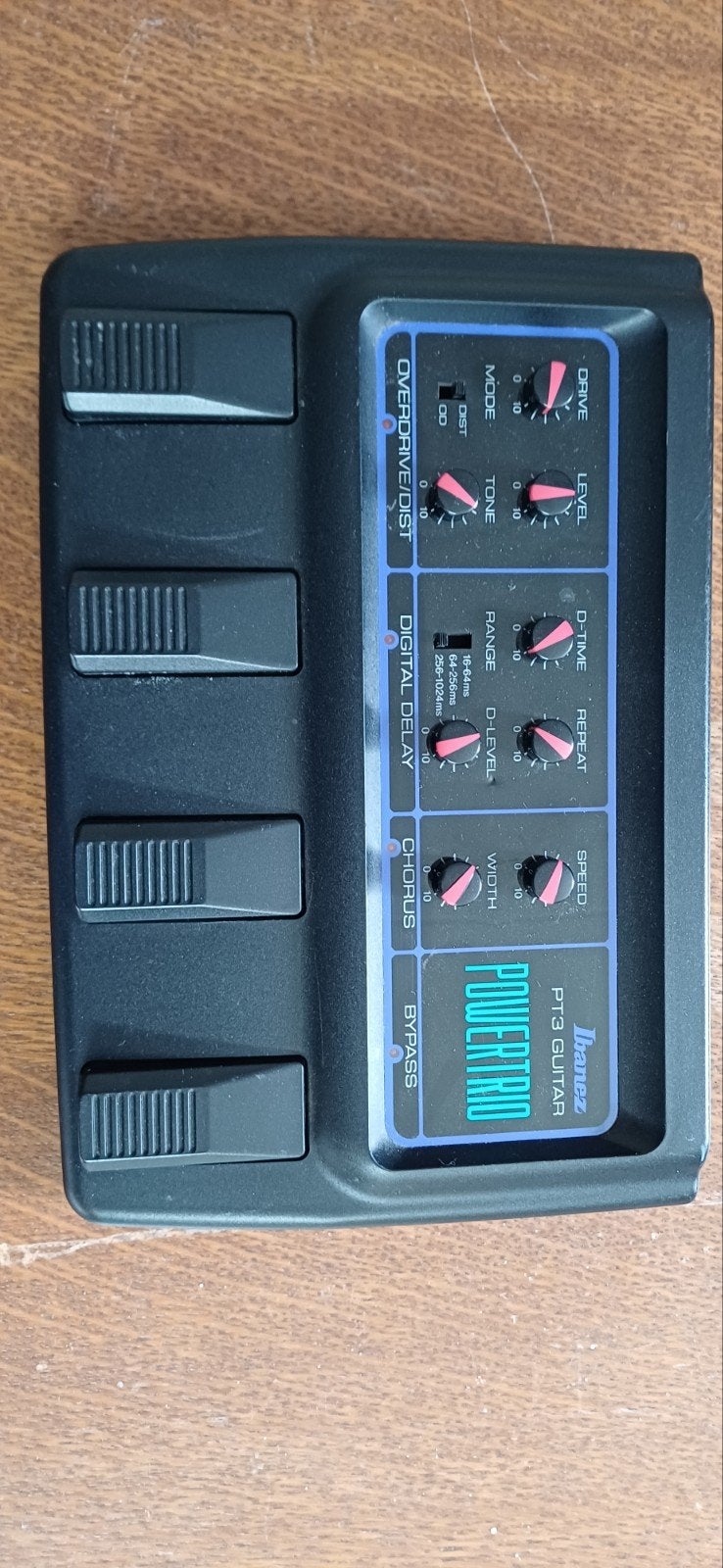 Ibanez PT3 Guitar Powertrio Multi-effect Pedaal, Ophalen of Verzenden, Gebruikt, Delay of Echo