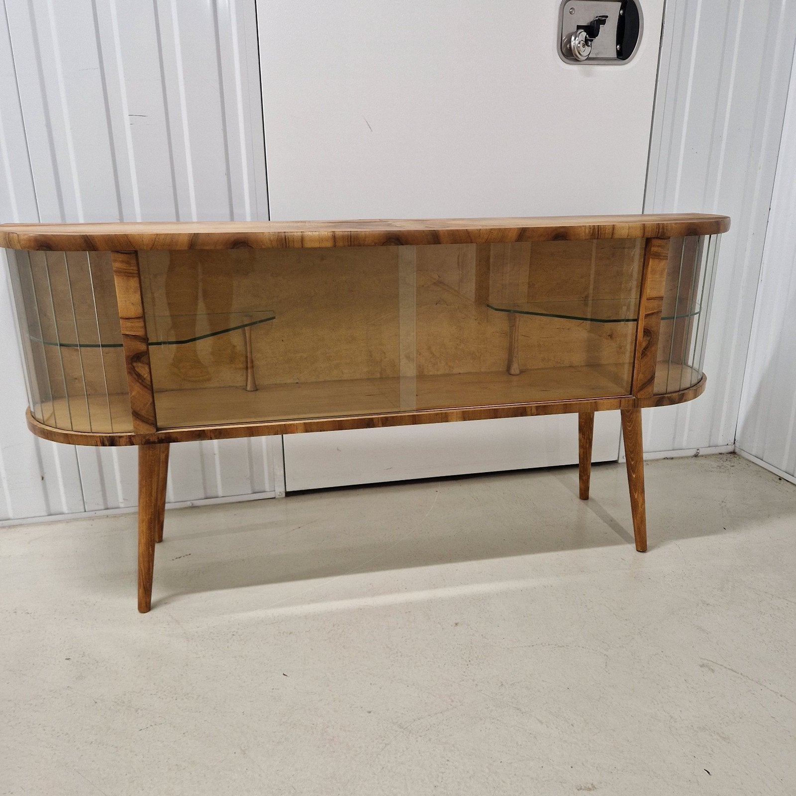 Vintage Vitrinekast / Dressoir Jaren 5060 Mid-Century Modern, Ophalen