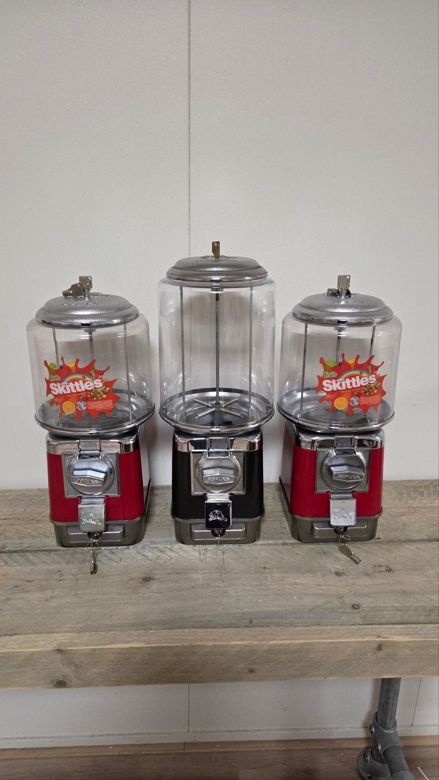 mm skittels automaten origineel beaver, Ophalen of Verzenden, Gebruikt