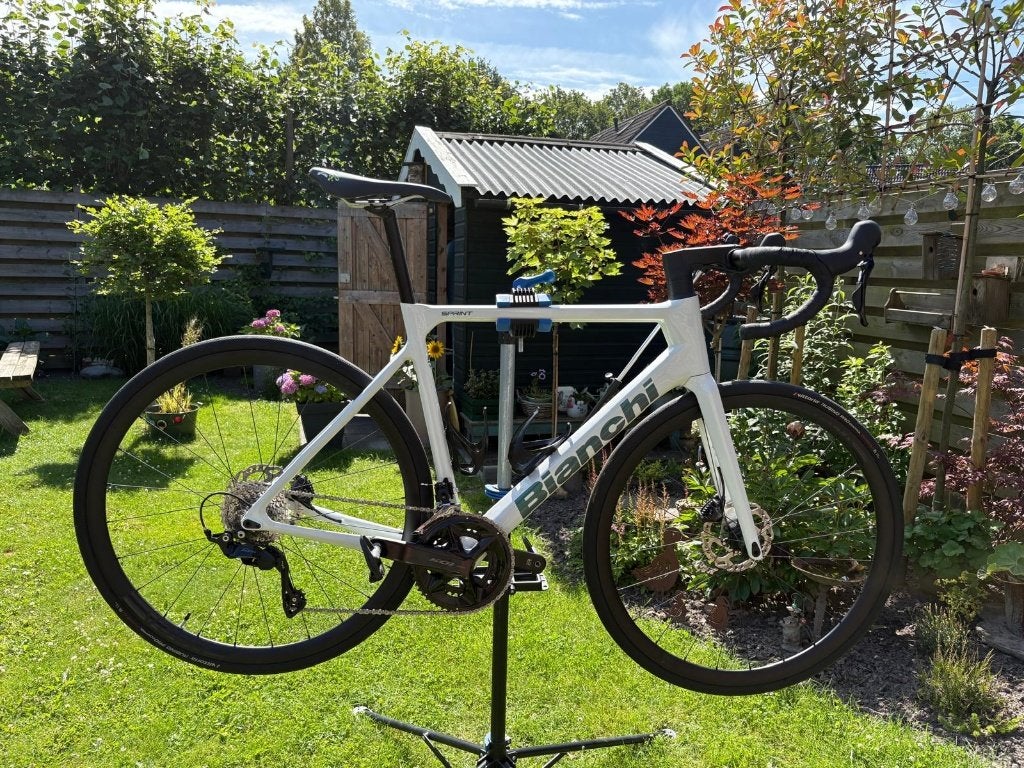 Racefiets Bianchi Sprint, Fietsen en Brommers, Fietsen | Racefietsen, Gebruikt, Heren, Meer dan 20 versnellingen, Schijfrem