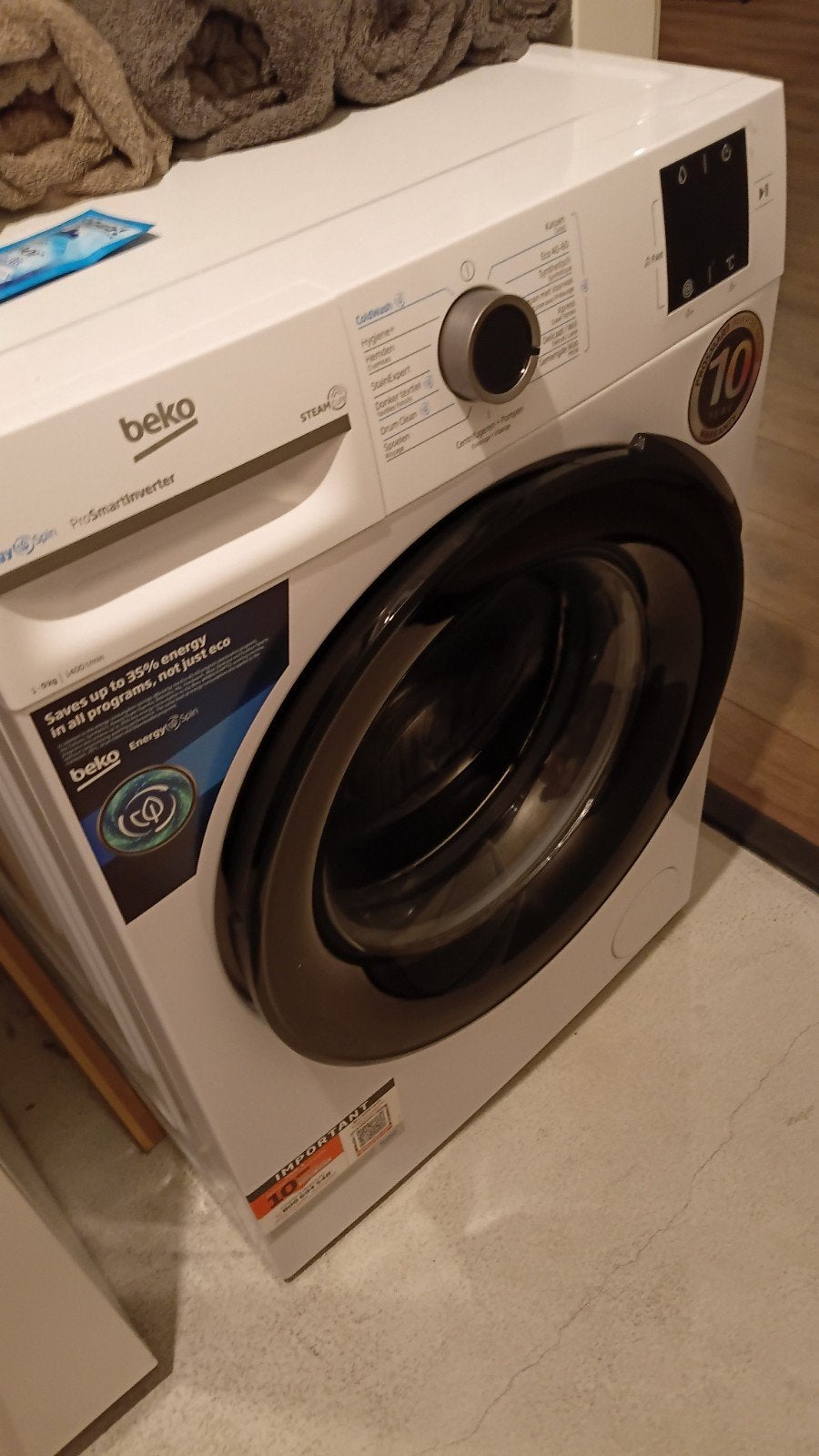 BEKO WASMACHINE (zo goed als nieuw), Ophalen, Zo goed als nieuw, 1200 tot 1600 toeren, Minder dan 85 cm