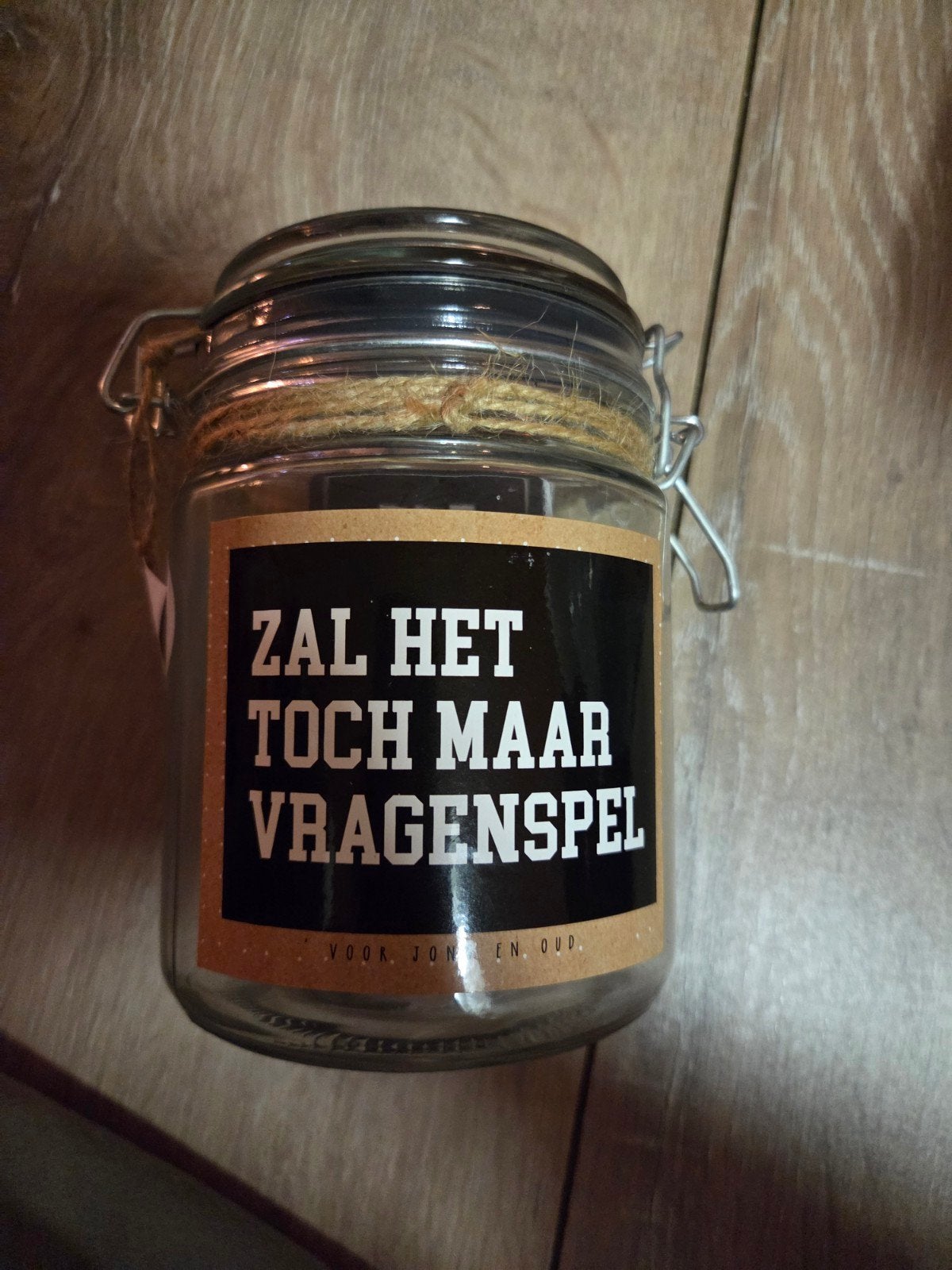 Zal het toch maar vragenspel - Leuk voor jong en oud!, Een of twee spelers, Ophalen of Verzenden, Zo goed als nieuw
