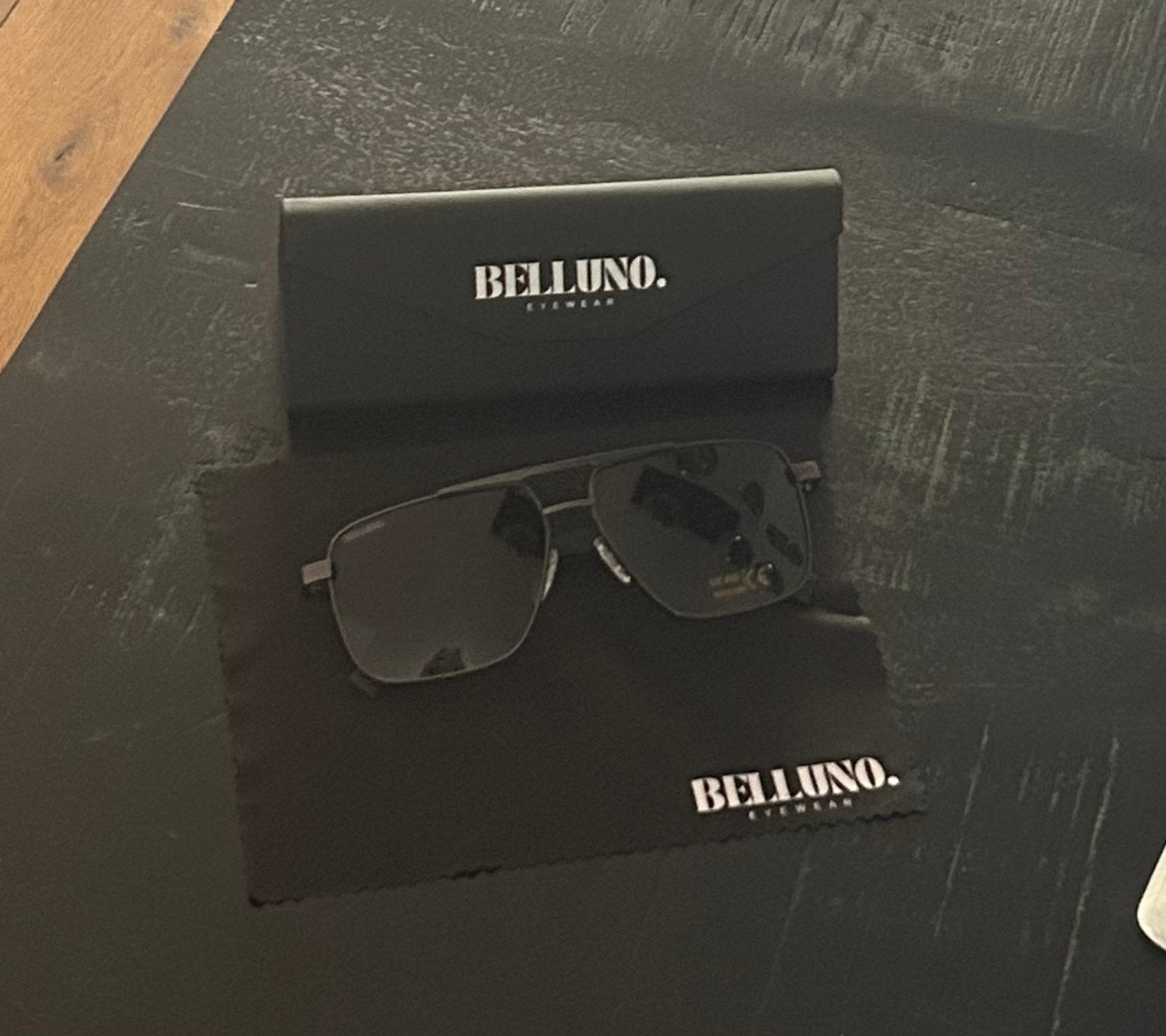 Belluno marvino nieuw, Sieraden, Tassen en Uiterlijk, Zonnebrillen en Brillen | Heren, Overige merken, Zonnebril, Zwart, Nieuw