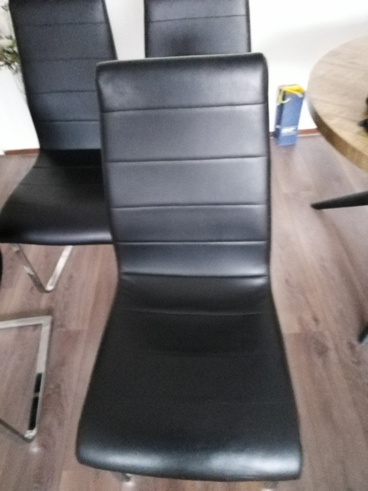 Zwarte eetkamerstoelen, Ophalen, Zwart, Vier