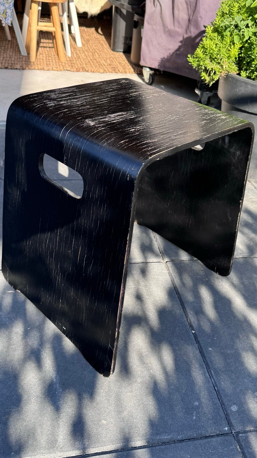 IKEA Benjamin krukje/bijzettafel - Zwart (Lisa Norinder), Minder dan 45 cm, Minder dan 55 cm, Gebruikt, Ophalen of Verzenden