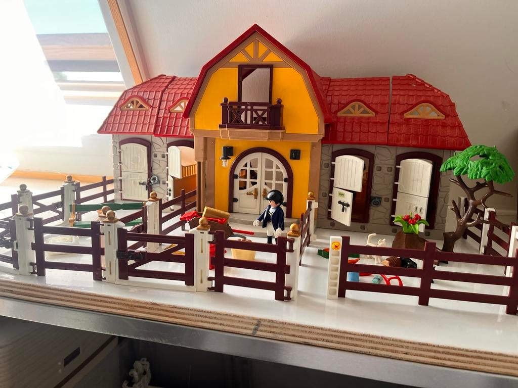 Playmobil Paardenstal met accessoires, Kinderen en Baby's, Speelgoed | Playmobil, Gebruikt, Complete set, Ophalen