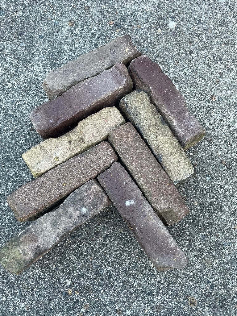 oude gebakken 7 duims klinkers, Tuin en Terras, Ophalen, Overige materialen, Gebruikt, Klinkers