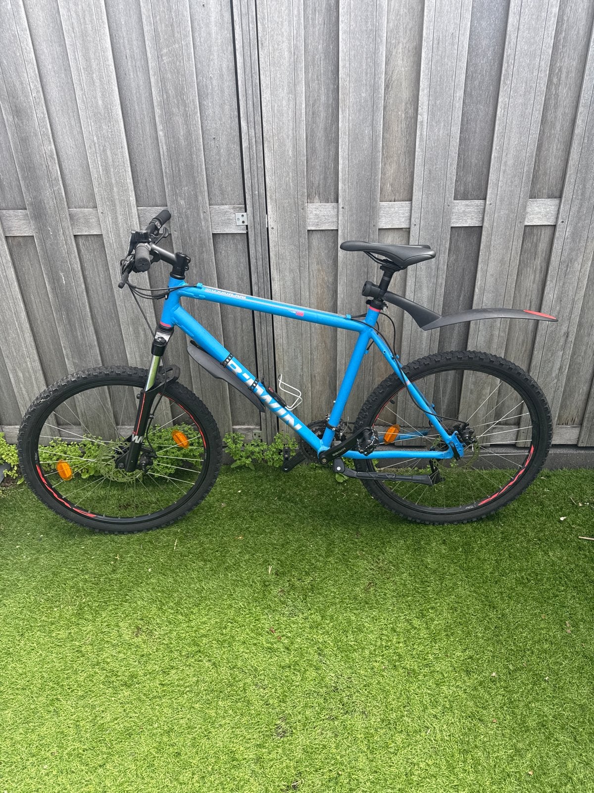 B'Twin Rockrider 500 Mountainbike - Blauw, Fietsen en Brommers, Fietsen | Mountainbikes en ATB, Gebruikt, Hardtail, Heren, Schijfrem