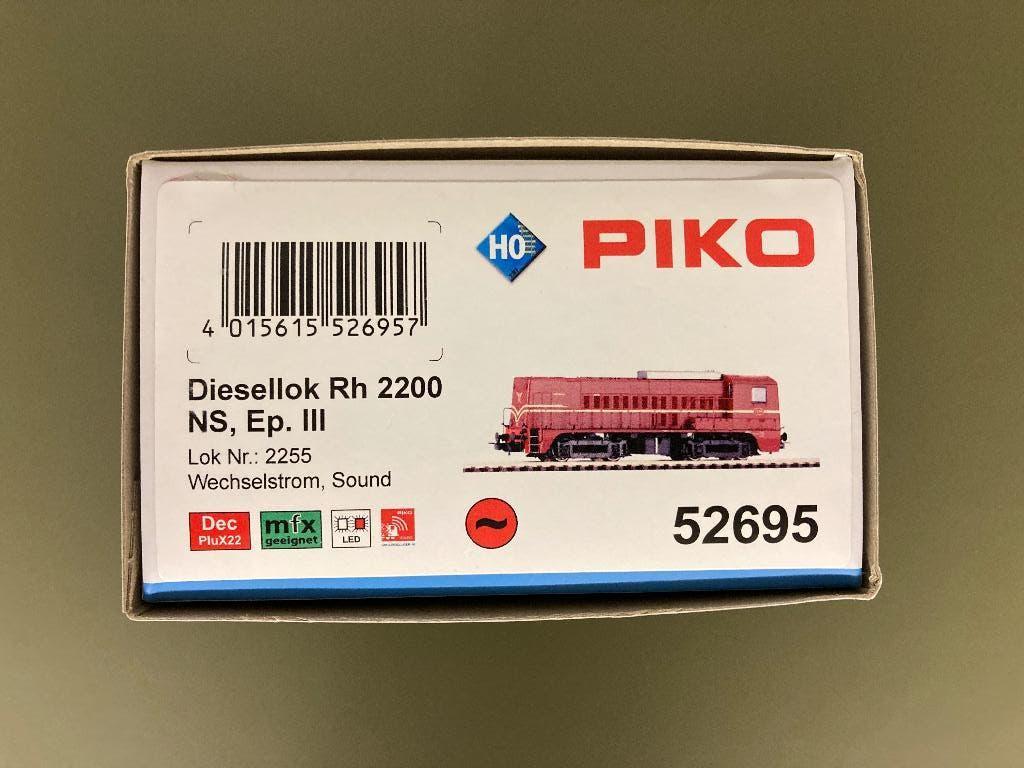 Piko H0 / 52695 Diesellocomotief Rh 2200 (NS) - AC, Wisselstroom, Gebruikt, Locomotief, NS