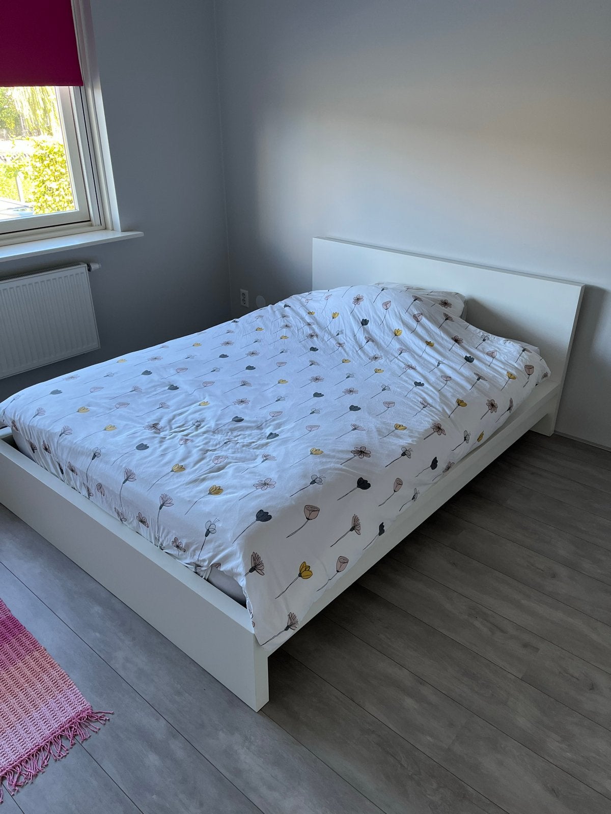 IKEA Twijfelaar Bed 140x200 cm, Ophalen, Gebruikt, Wit, 140 cm