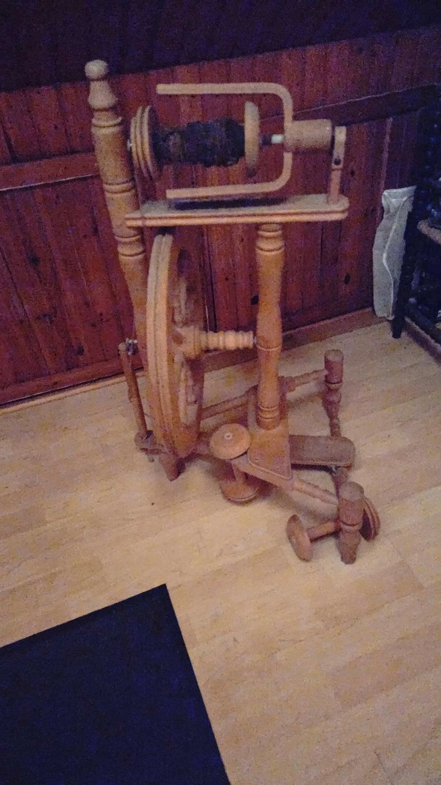 Antiek Spinnewiel, Hobby en Vrije tijd, Spinnewielen en Spinnen, Ophalen, Gebruikt, Spinnewiel