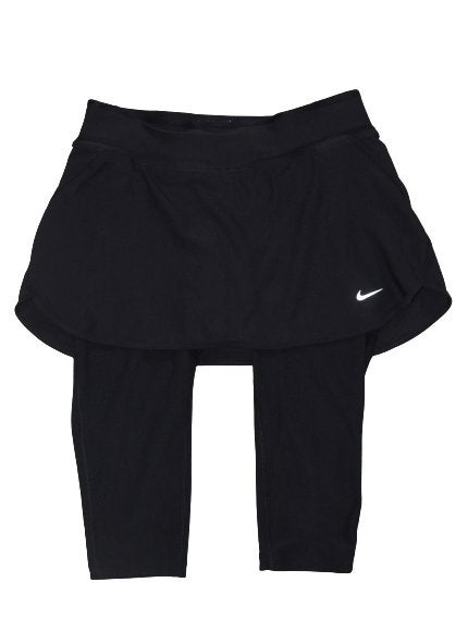 Nike Dri-Fit capri, running tights+rok, broek, Mt. XS, Zwart, Nike, Ophalen of Verzenden, Zo goed als nieuw