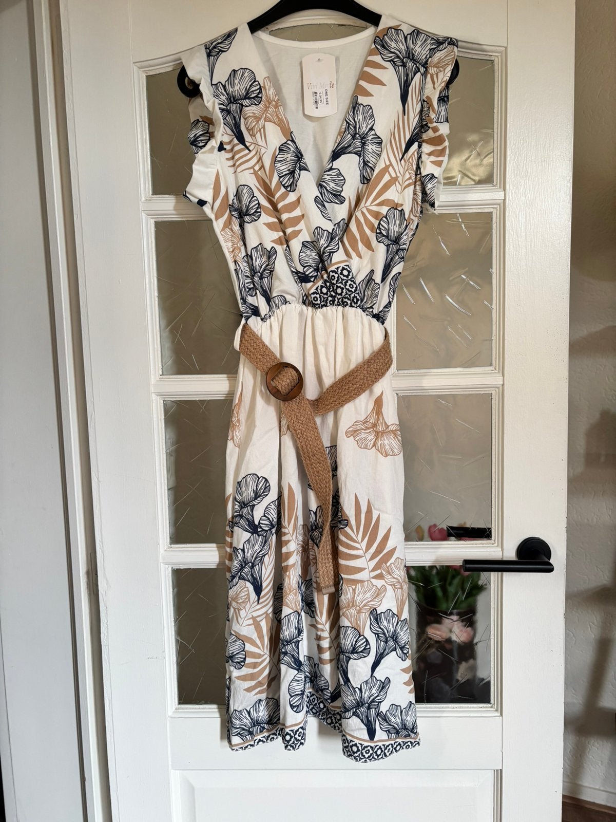 Jurk one size, Ophalen of Verzenden, Nieuw, Maat 38/40 (M), Beige