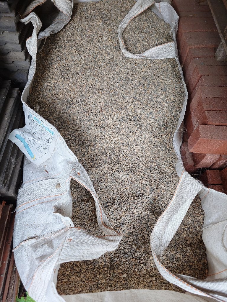 Wit grind, fijn ~1m3 + hulp met kruien, Tuin en Terras, Ophalen, Nieuw, Wit, Grind