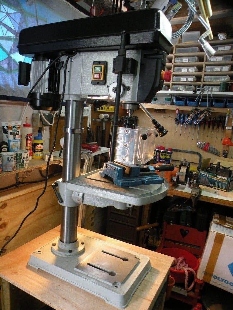 Z.G.A.N. Professionele Huvema 16mm Kolomboormachine (230V), Doe-het-zelf en Verbouw, Ophalen, Zo goed als nieuw, Kolomboormachine
