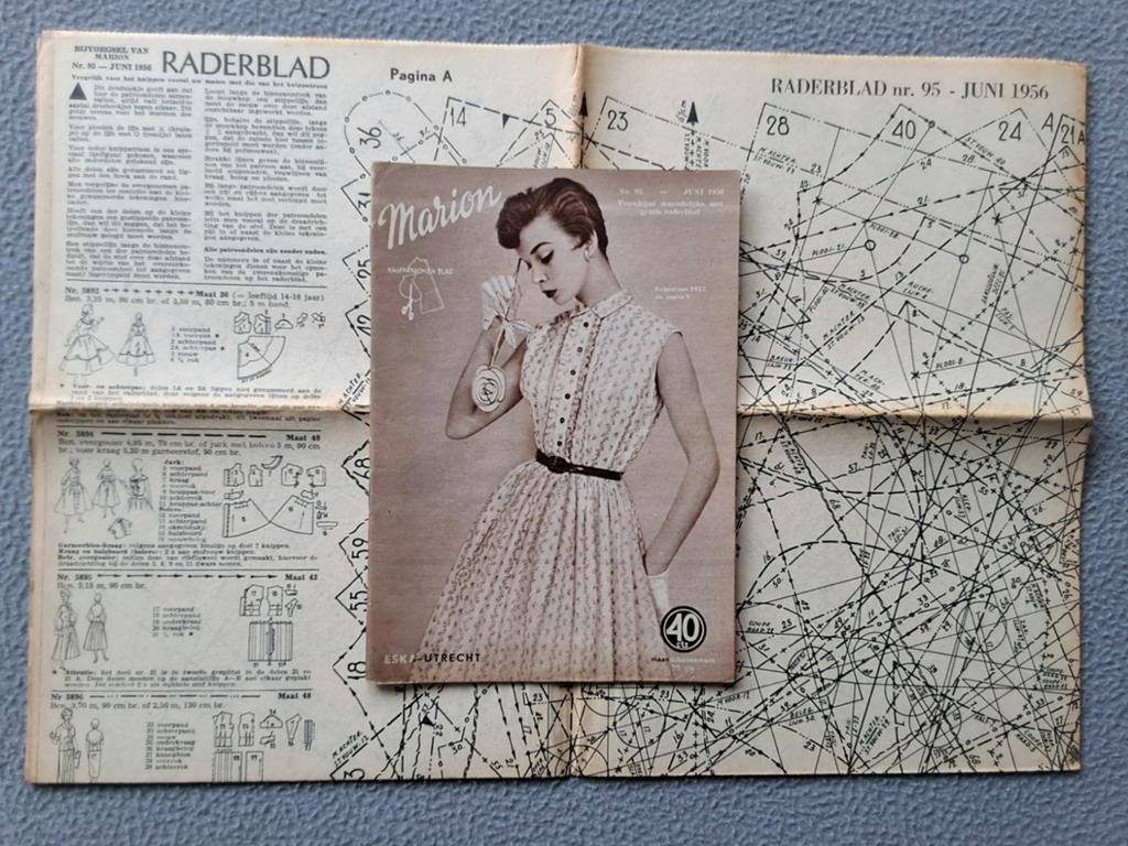 Marion kledingpatronen 1956, Ophalen of Verzenden, Gebruikt, Vrouw, Marion