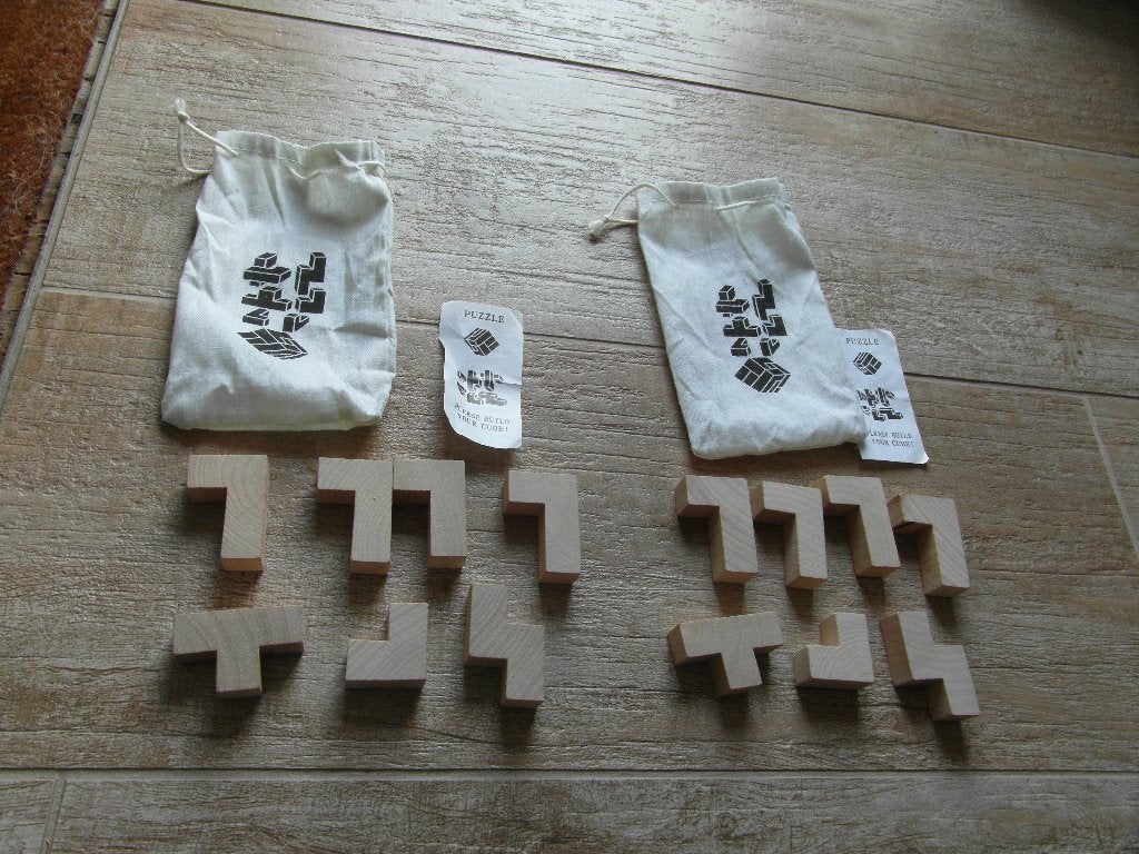 Blokjes kubus puzzel 1 of 2 stuks, Ophalen of Verzenden, 500 t/m 1500 stukjes, Gebruikt, Rubik's of 3D-puzzel