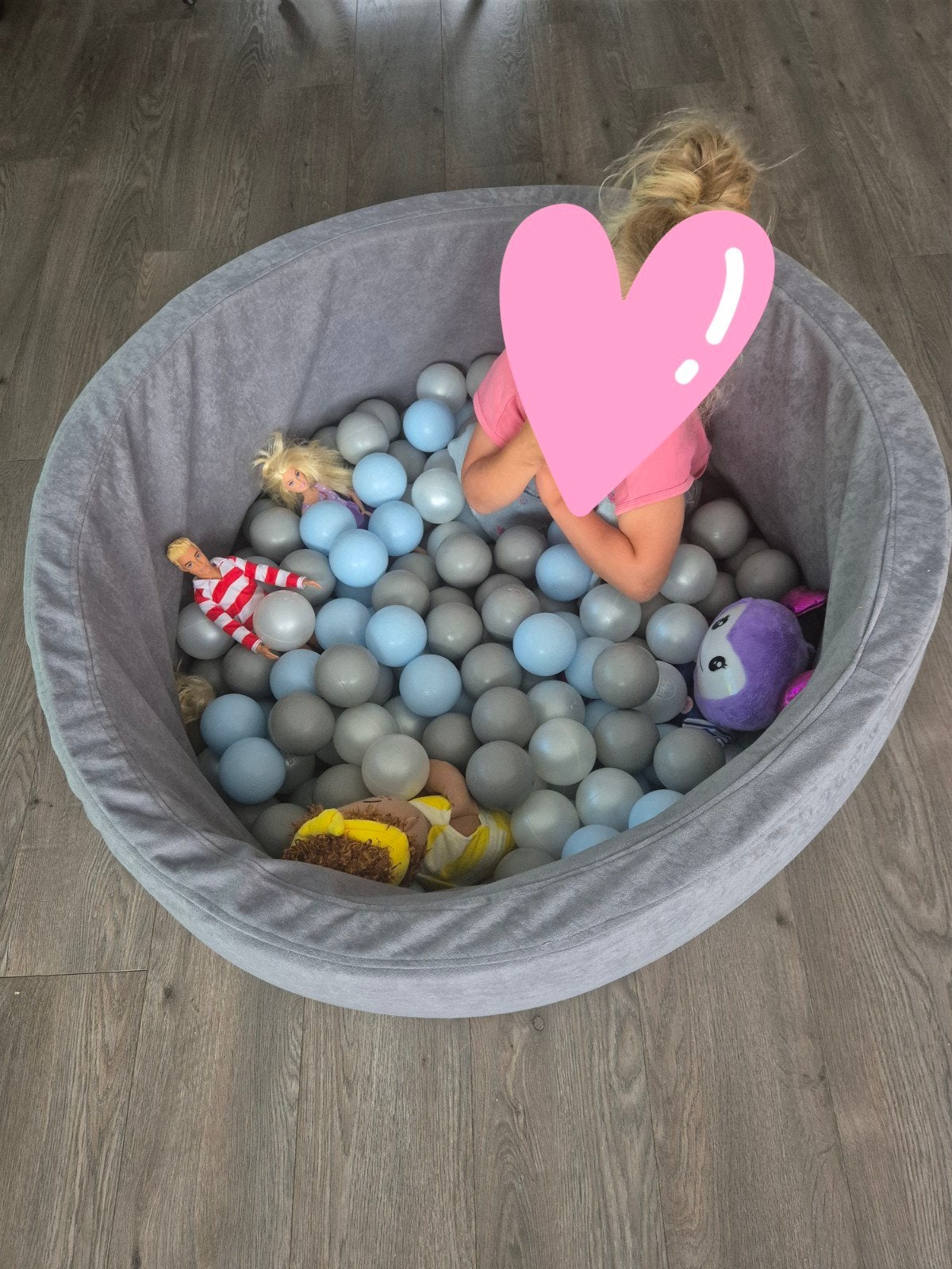 Grijze ballenbak met ballen, Ophalen, Zo goed als nieuw, Overige typen