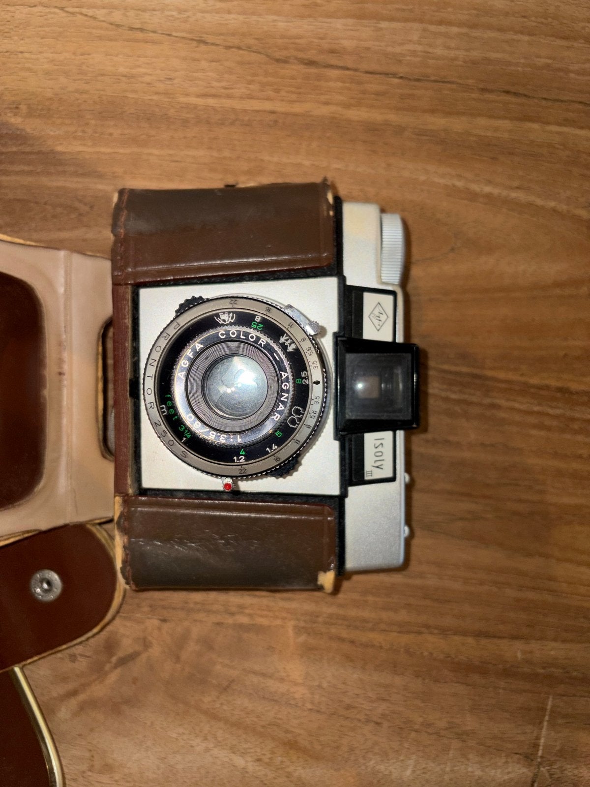 Vintage Agfa Isoly 1 camera met Agnar Color lens, Ophalen of Verzenden, Gebruikt, Compact, Overige Merken