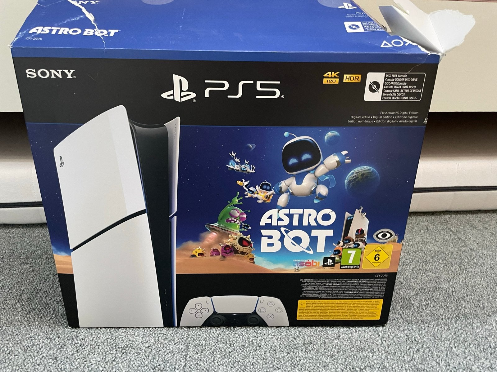Sony PlayStation 5 Digital Edition met Astro Bot, Ophalen, Online, 1 speler, Zo goed als nieuw