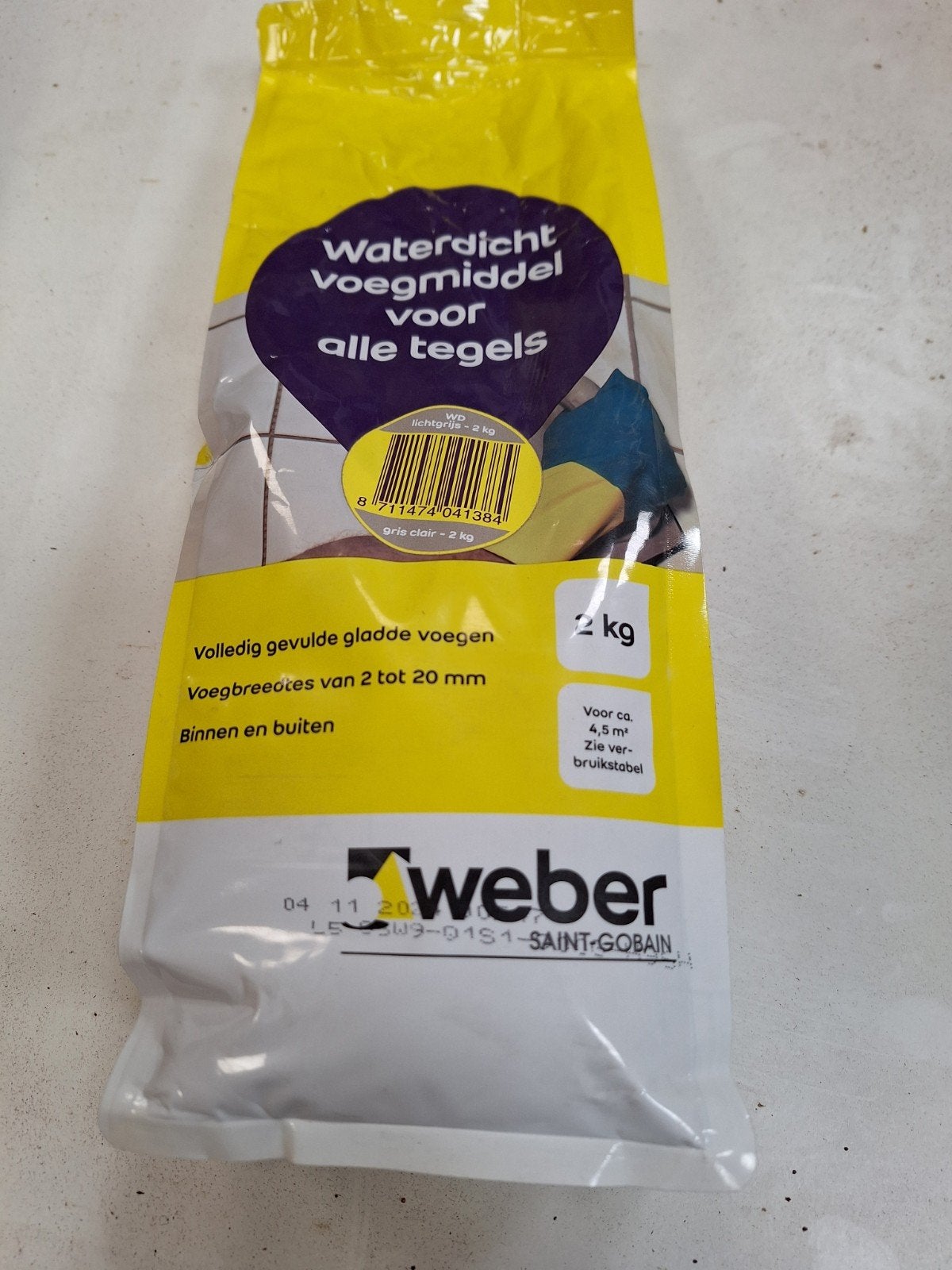 tegel voegsel   Herfst aanbieding, Doe-het-zelf en Verbouw, 60 cm of meer, Nieuw, Ophalen of Verzenden, Minder dan 5 m²