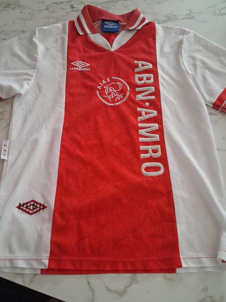 Vintage Ajax Thuis Shirt 1995-1996 Umbro ABN AMRO Maat m, Ophalen of Verzenden, Shirt