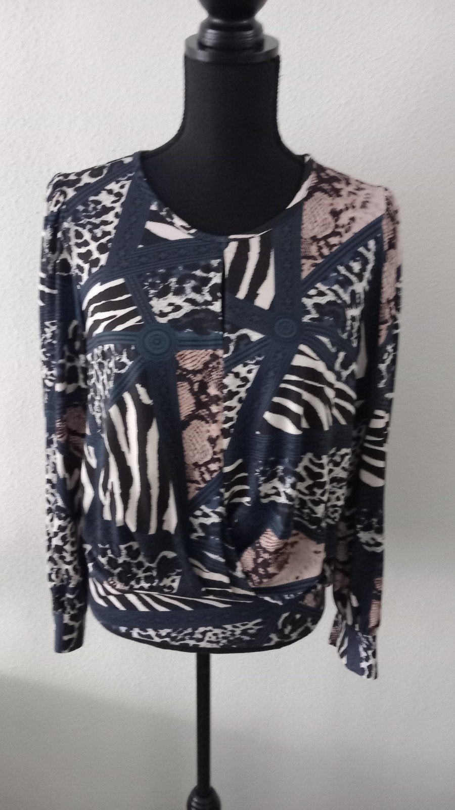 MOOI!! *K-DESIGN* DIERENPRINT TRAVEL TOP/BLOUSE NIEUW!!, Maat 38/40 (M), K-design, Meerkleurig, Nieuw