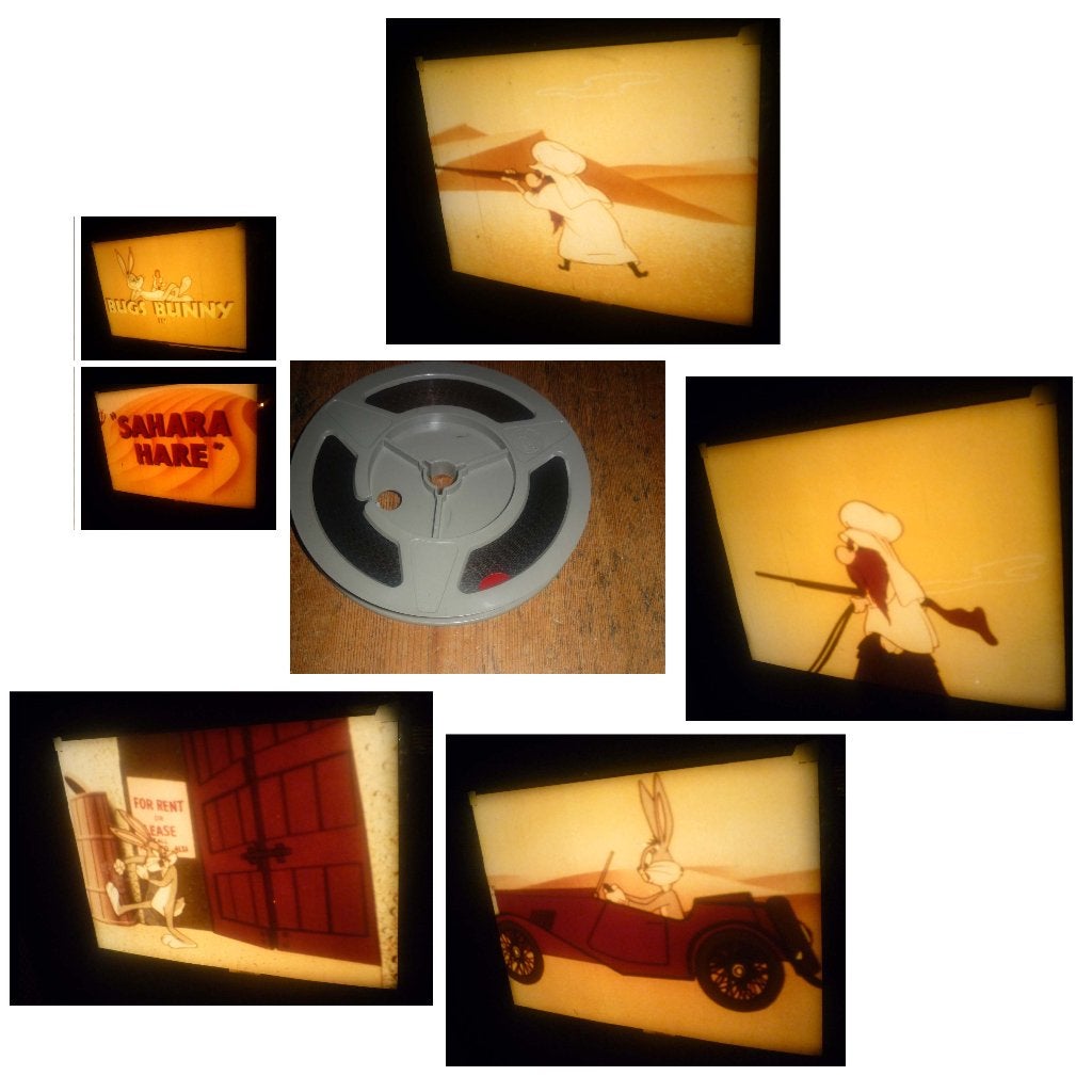 8mm film Bugs Bunny Sahara Hare - kleur - 60mtr, Ophalen of Verzenden, 8mm film