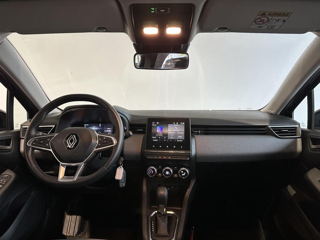 Renault Clio 1.6 E-Tech Full Hybrid 145 evolution NAVIGATIE, Auto's, Renault, Stof, Gebruikt, Met garantie (alle), Zwart