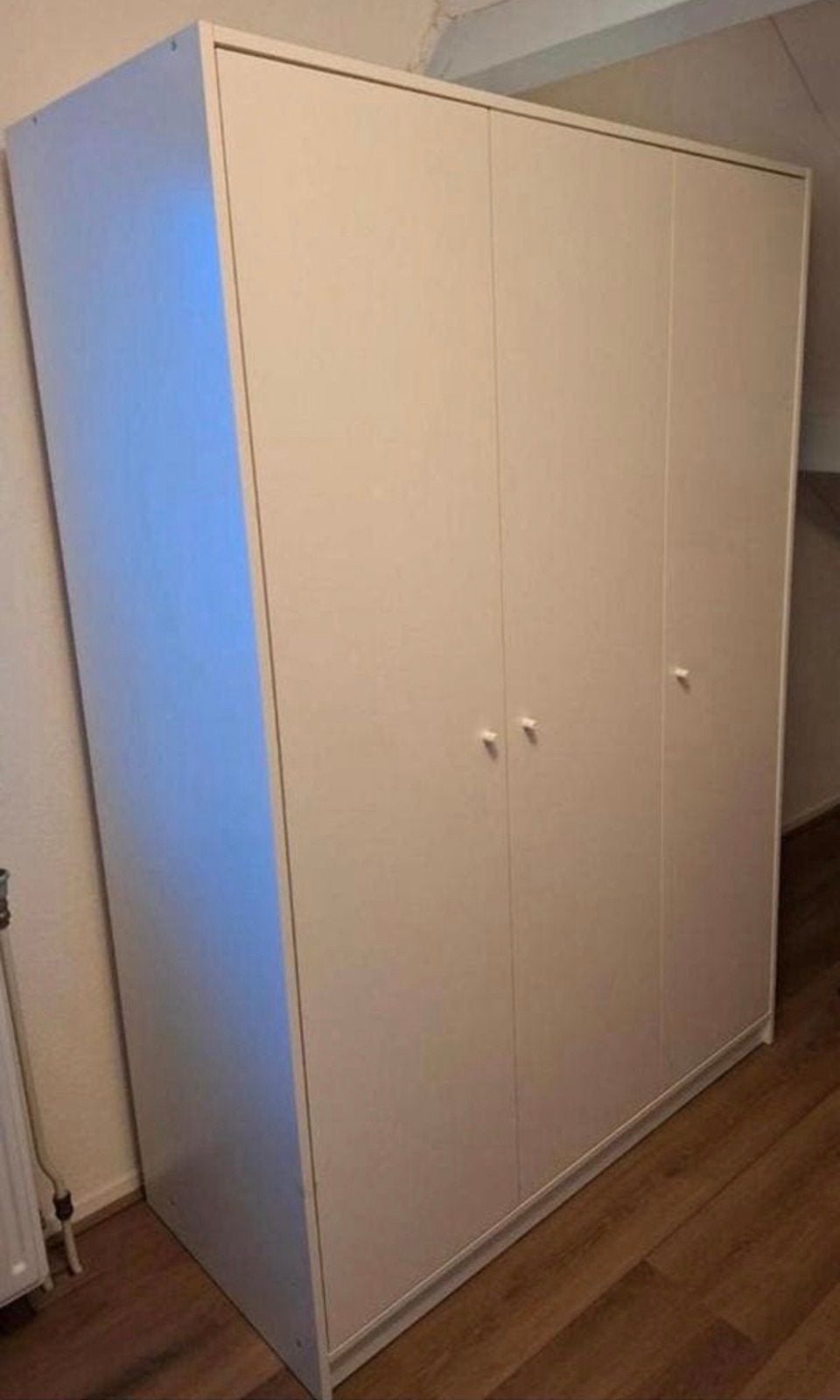 IKEA Kledingkast Wit - 3 Deuren - Z.g.a.n. - Begane Grond, Ophalen, 100 tot 150 cm, Zo goed als nieuw, 150 tot 200 cm