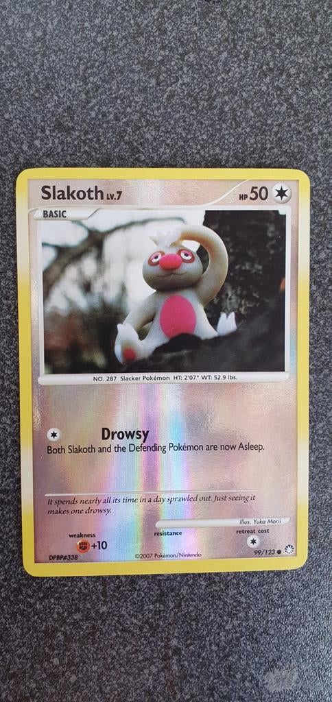 Slakoth 99/123 reverse holo pokemon kaart, Ophalen of Verzenden, Zo goed als nieuw